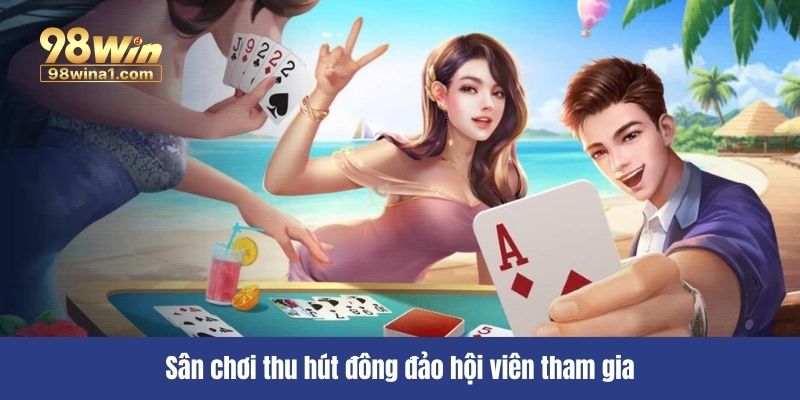 Sân chơi thu hút đông đảo hội viên tham gia